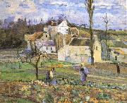 Camille Pissarro Cabbage harvest USA oil painting artist